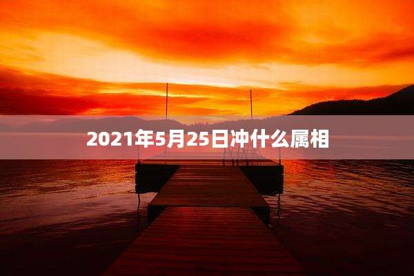 2021年5月25日冲什么属相