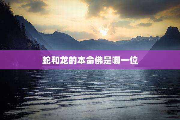 蛇和龙的本命佛是哪一位