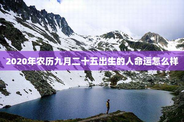 2020年农历九月二十五出生的人命运怎么样