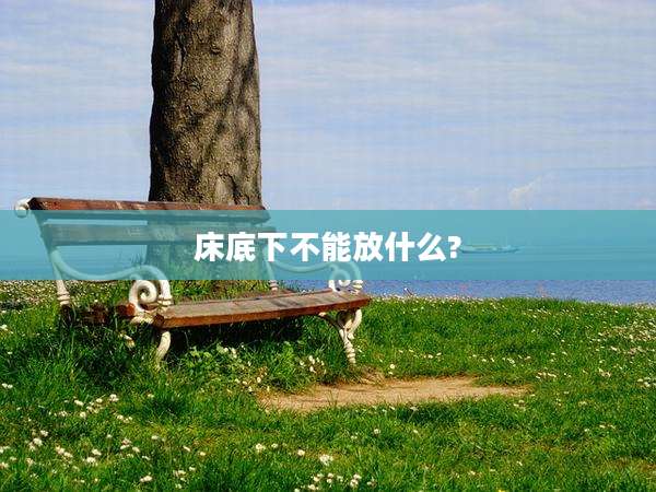 床底下不能放什么?
