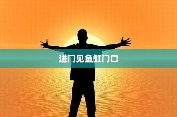 进门见鱼缸门口