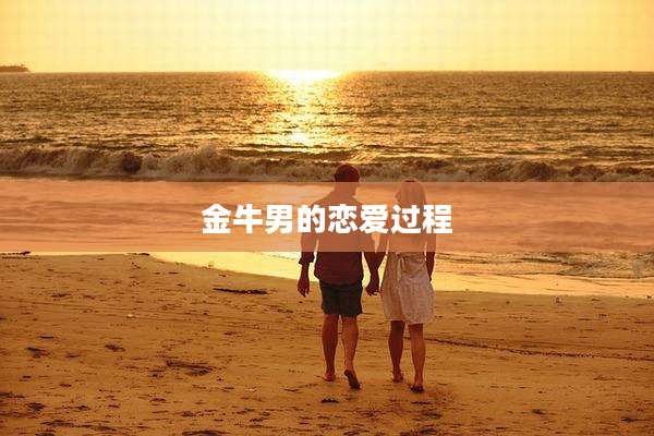 金牛男的恋爱过程