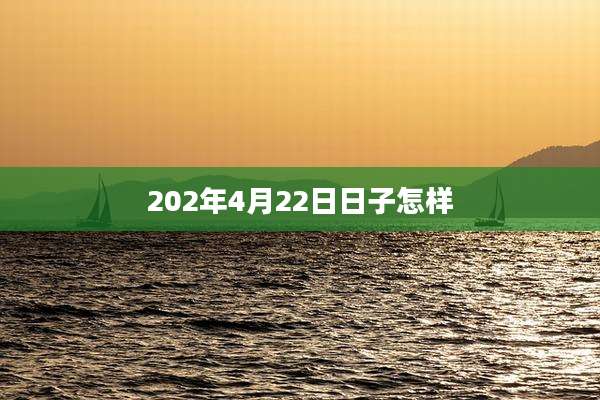 202年4月22日日子怎样
