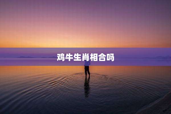鸡牛生肖相合吗