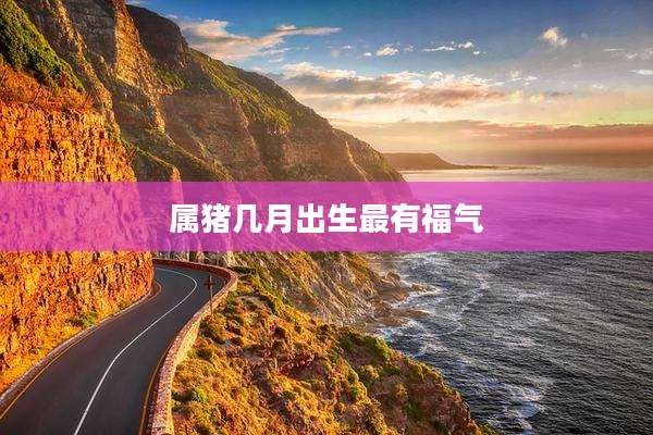 属猪几月出生最有福气