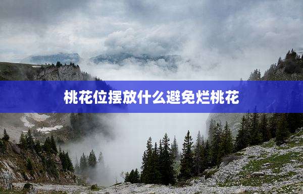 桃花位摆放什么避免烂桃花