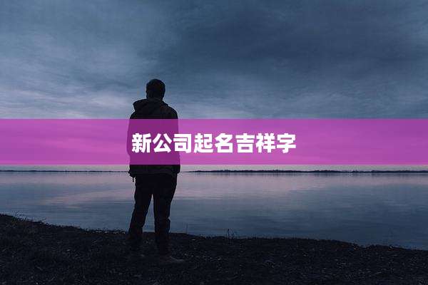 新公司起名吉祥字