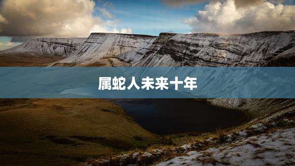 属蛇人未来十年